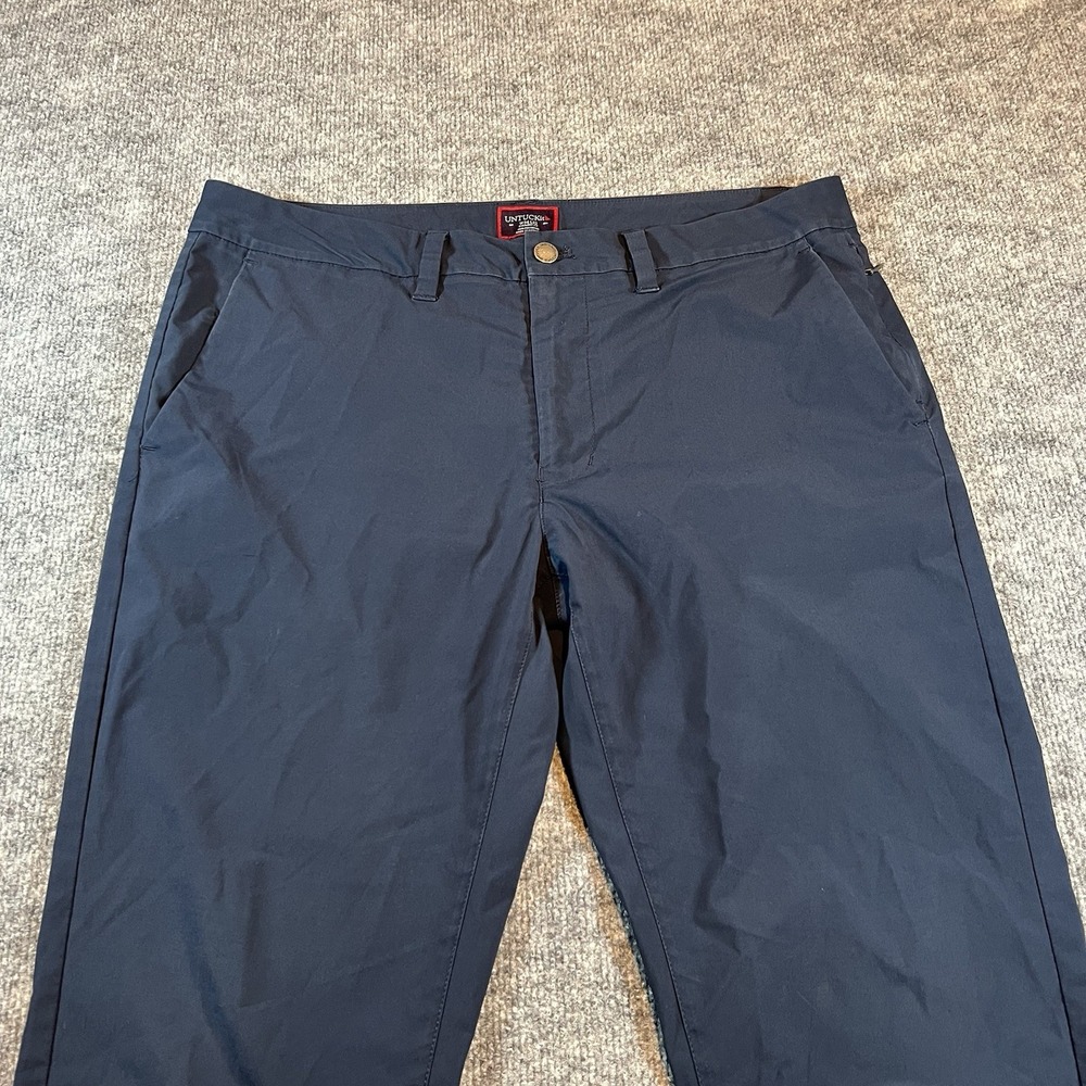 UNTUCKit Men's Chino Pants 34x32 Navy Blue Business‎ Comfort Office wear - Picture 5 of 9